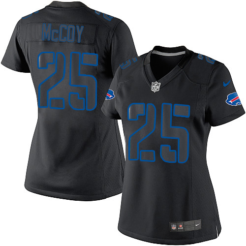 Women's Elite LeSean McCoy Nike Jersey Black - #25 Impact NFL Buffalo Bills